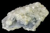 Calcite Crystals on Druzy Quartz - China #146955-2